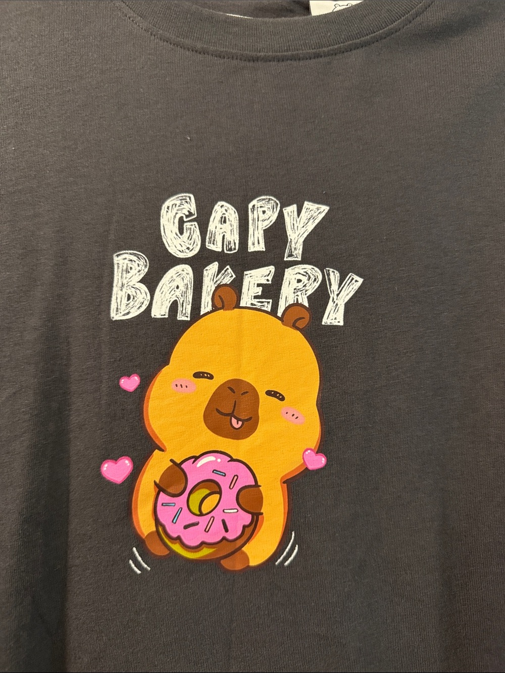 Zara kids Charcoal Capybara Tee size: 12-13
